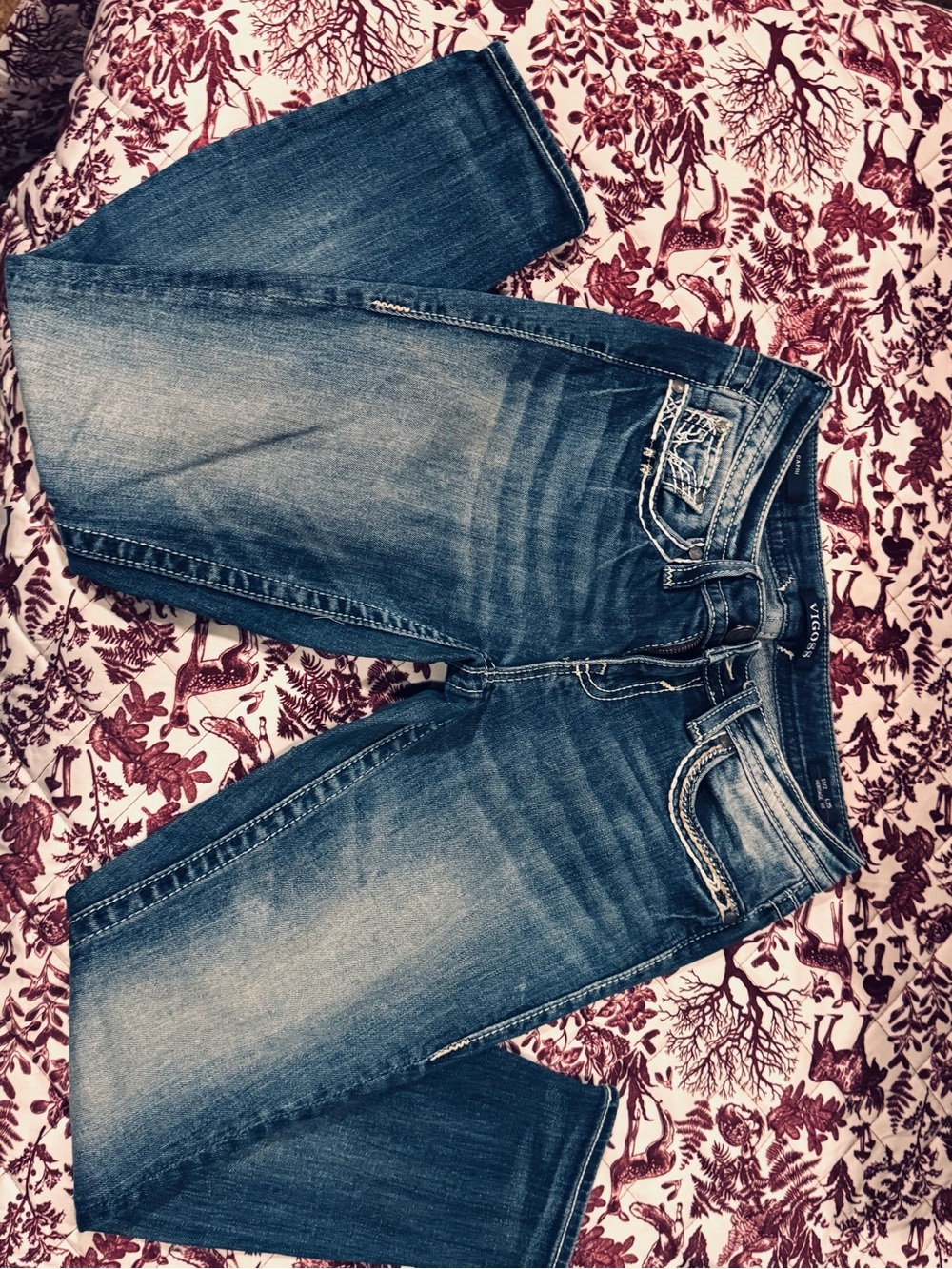 Vigoss Women's Medium Blue Washed Skinny Jeans